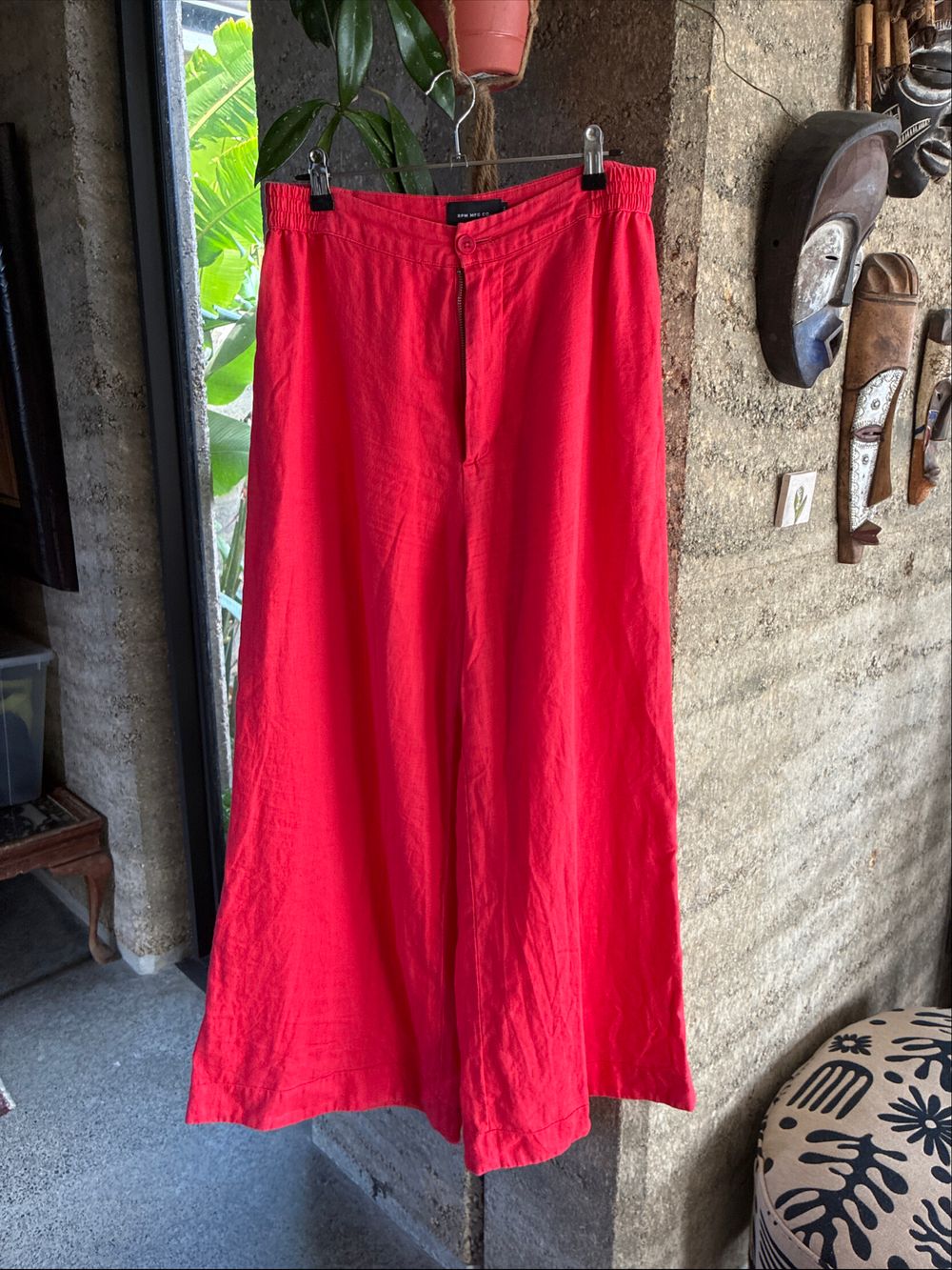 RPM Red Wide Leg Pants