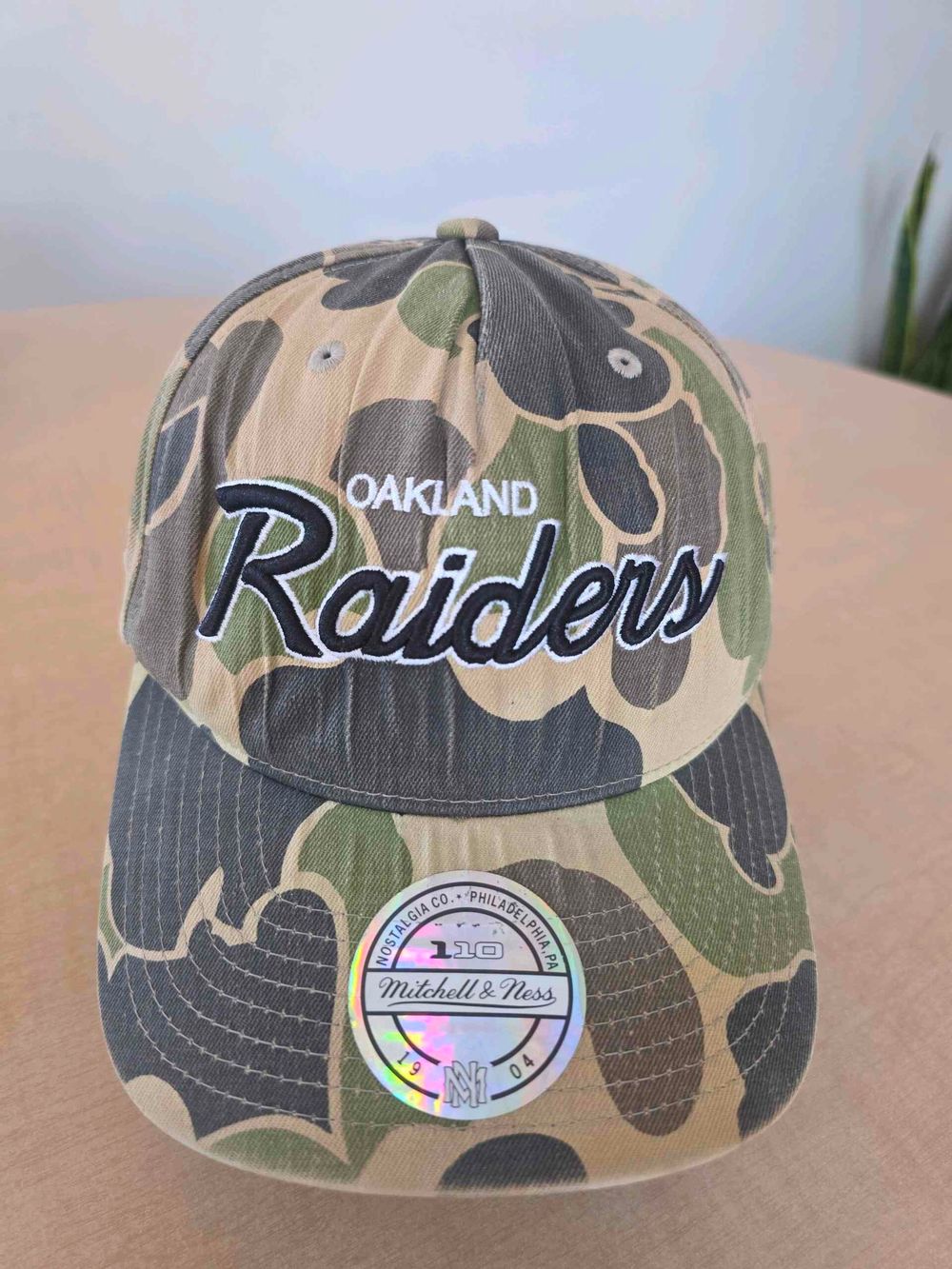 Mitchell & Ness Oakland Raiders Camo Cap