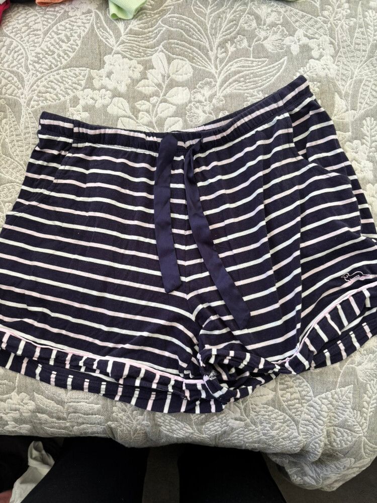 Peter Alexander Blue White Striped Shorts