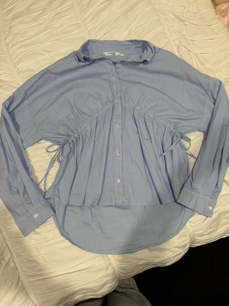 Glassons Blue Striped Shirt