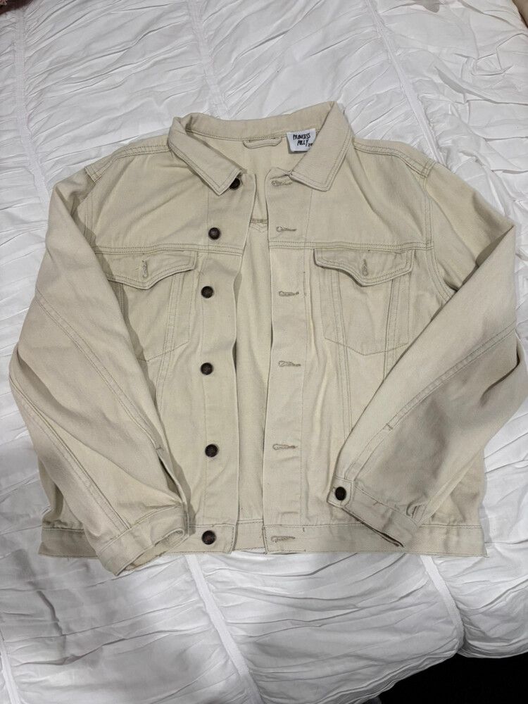 Princess Polly Beige Denim Jacket