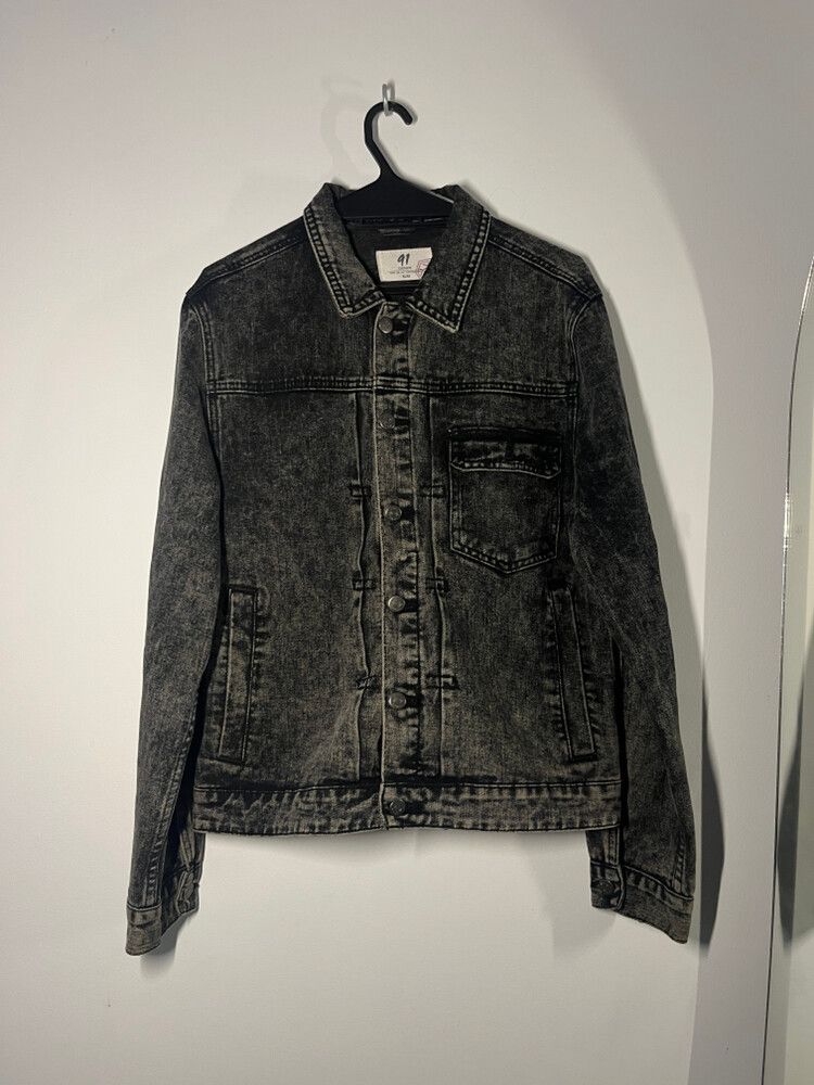 cotton on Black Grey Denim Jacket
