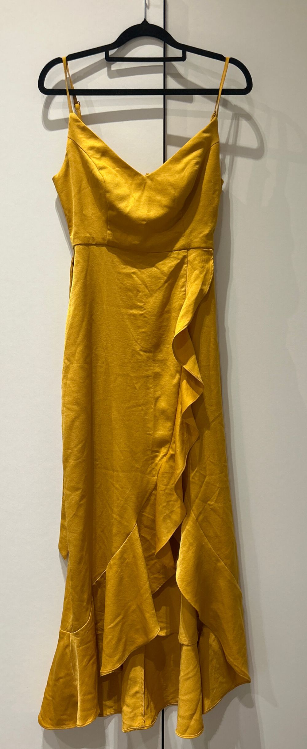 Pagani Yellow Ruffled Dress