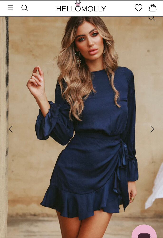 navy blue plaid dress Bridge & Burn Ira Dress