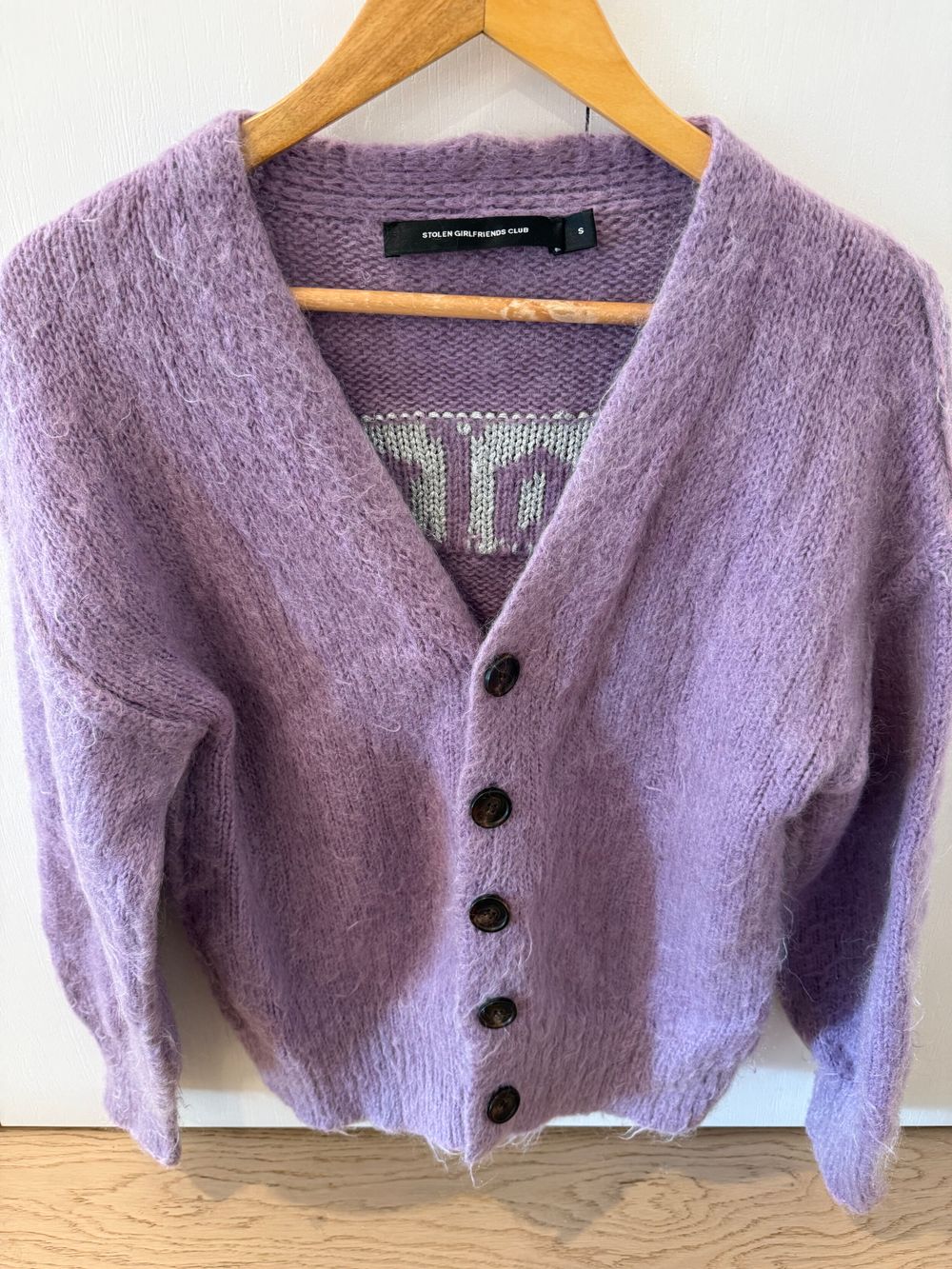 Stolen Girlfriends Club Purple Knit Cardigan