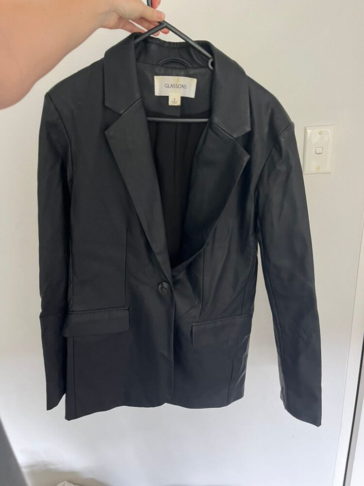 leather blazer
