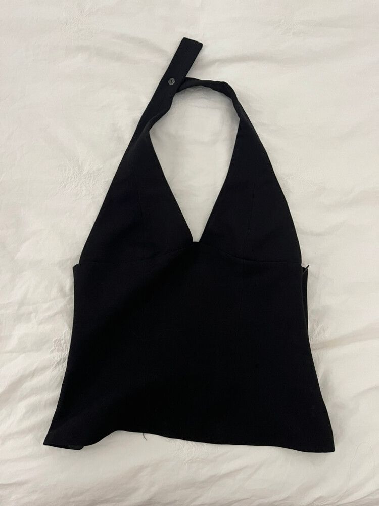 Black halter neck