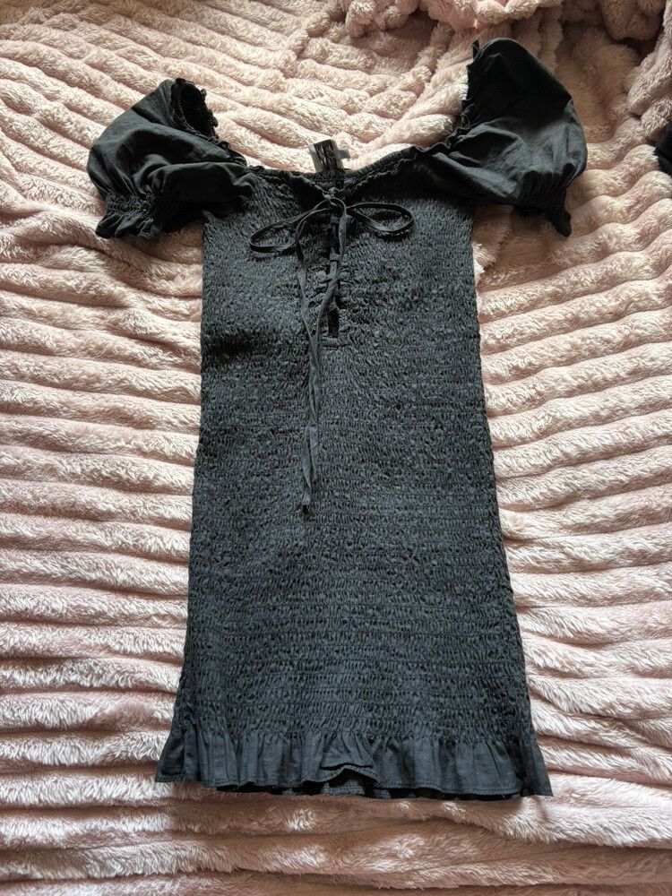 Oh Polly Black Mini Dress