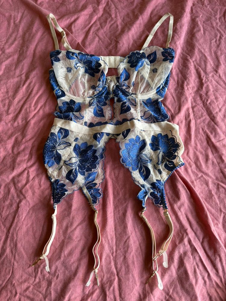 Pleasure State Floral Lingerie longline bra