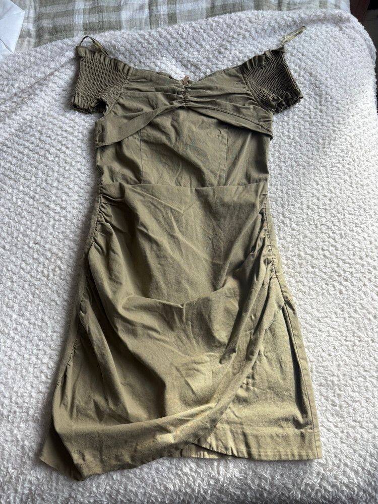 Seed Heritage Khaki  Mini Dress