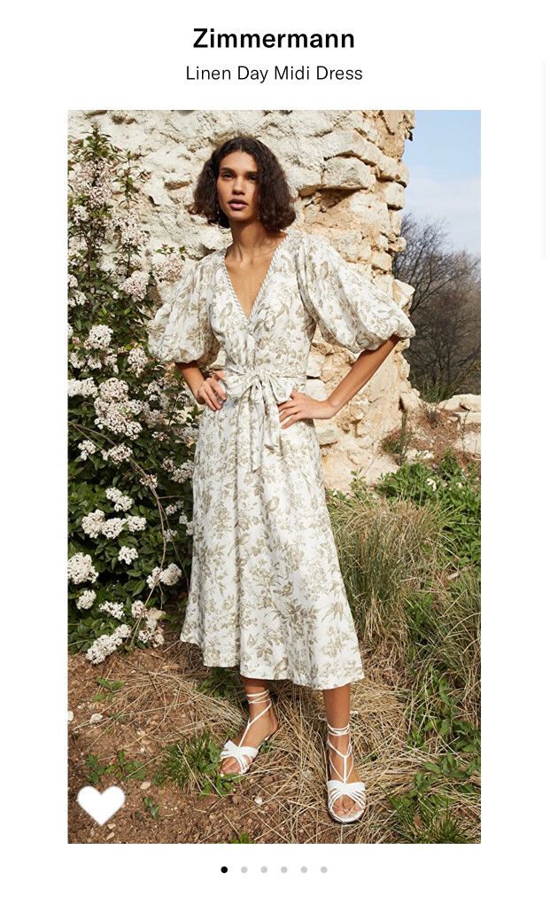 knee length dresses for ladies Zimmermann Crush Buttoned Midi Dress Ciara Floral