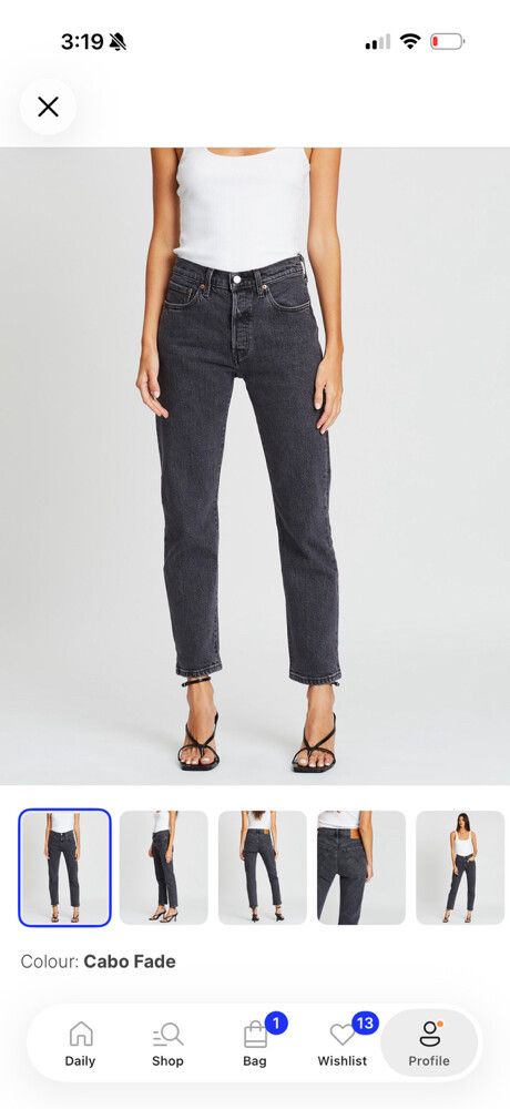 Levi’s 501 crop jeans