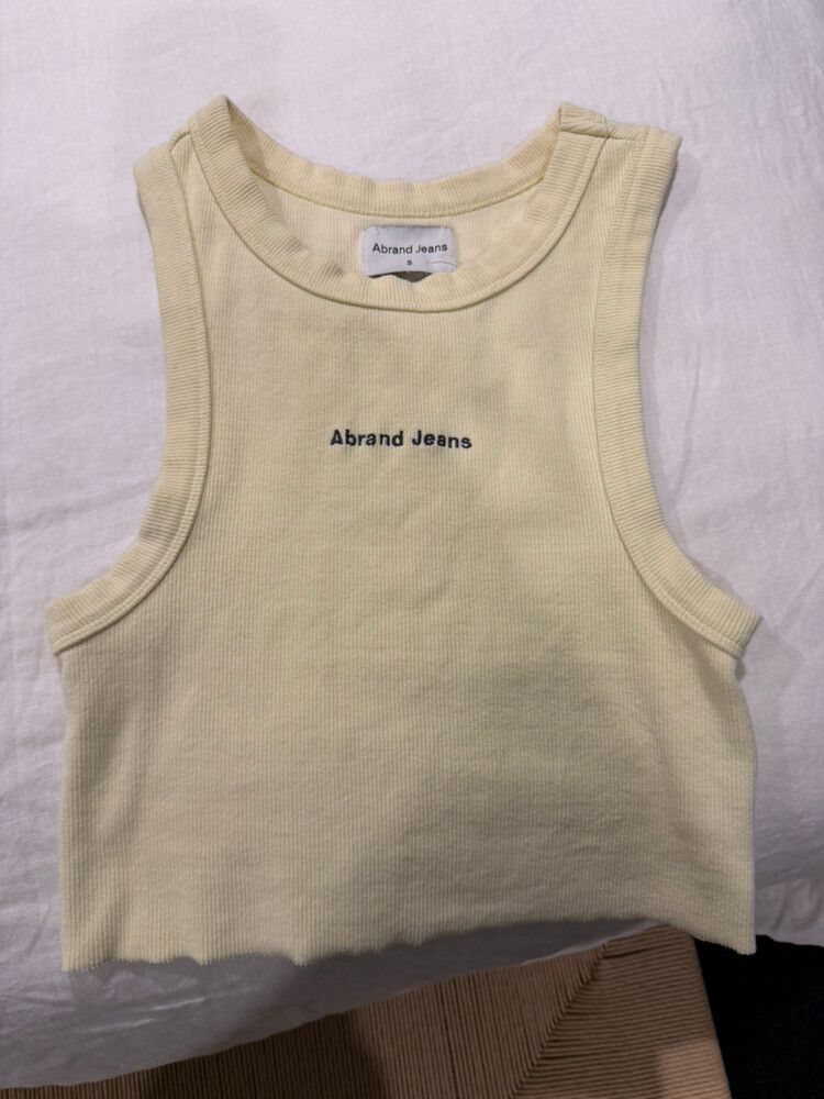 Abrand Jeans Ribbed Tank Top
