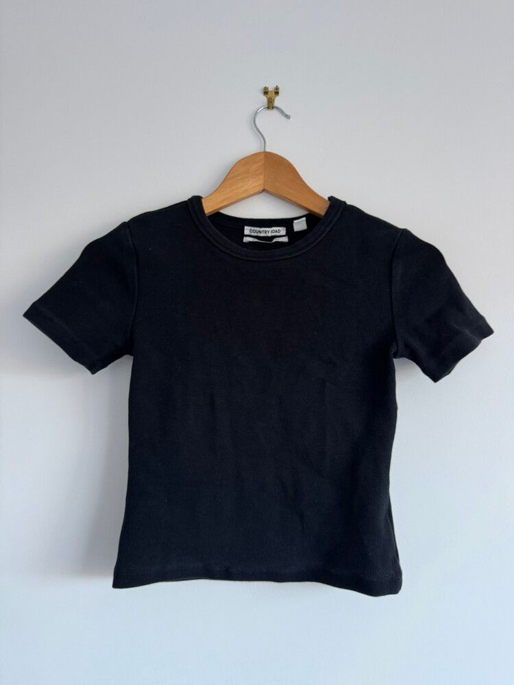 Country road Black Baby Tee