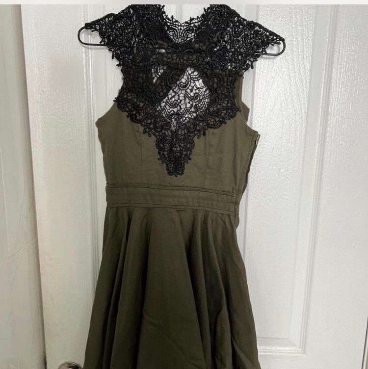 Paper Heart Olive Dress