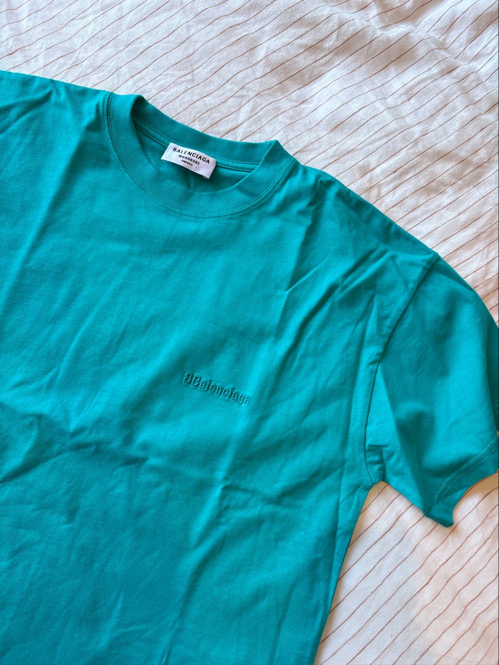 Balenciaga embroidered cotton jersey t-shirt | M