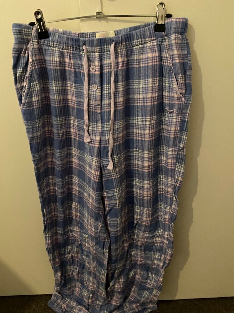 Peter Alexander Blue Plaid Flannel Pants
