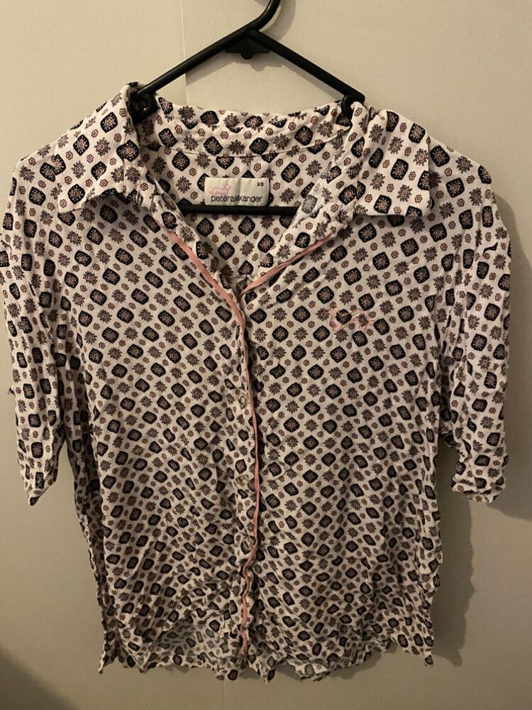 Peter Alexander White Patterned Pyjama Set
