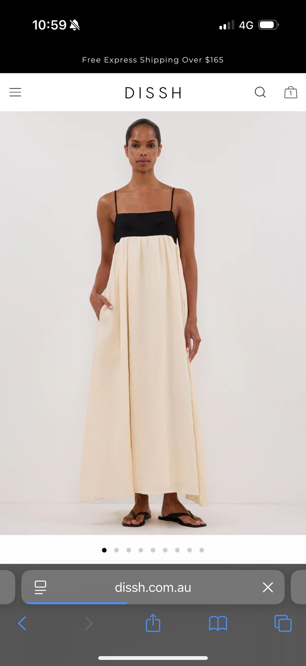 DISSH - DISSH elena buttermilk linen maxi dress on Designer Wardrobe