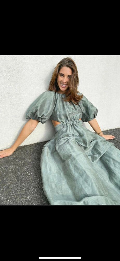 slim fit dress slacks Mini Meg linen dress  LittleWomenAtelier