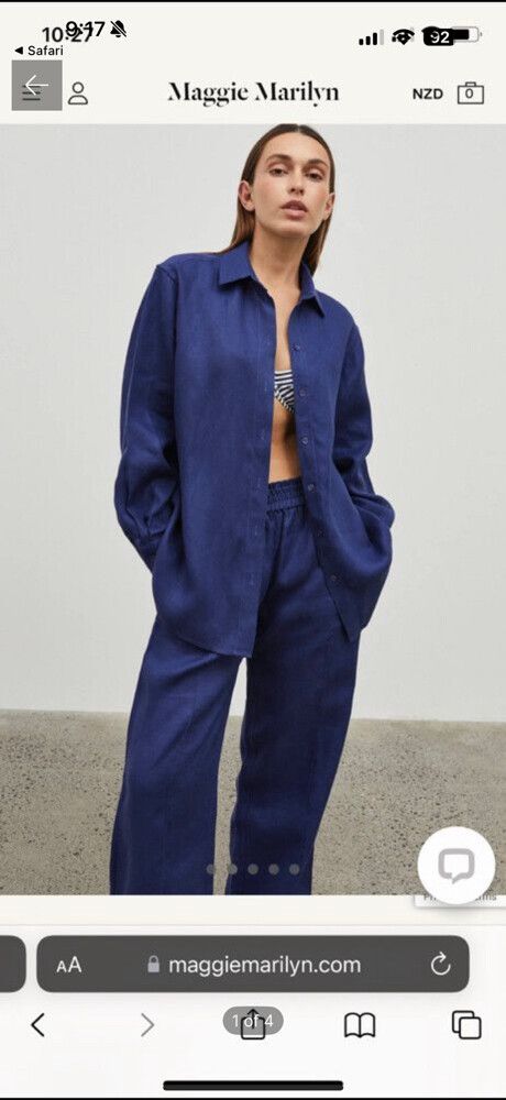 Maggie Marilyn linen shirt and trouser set