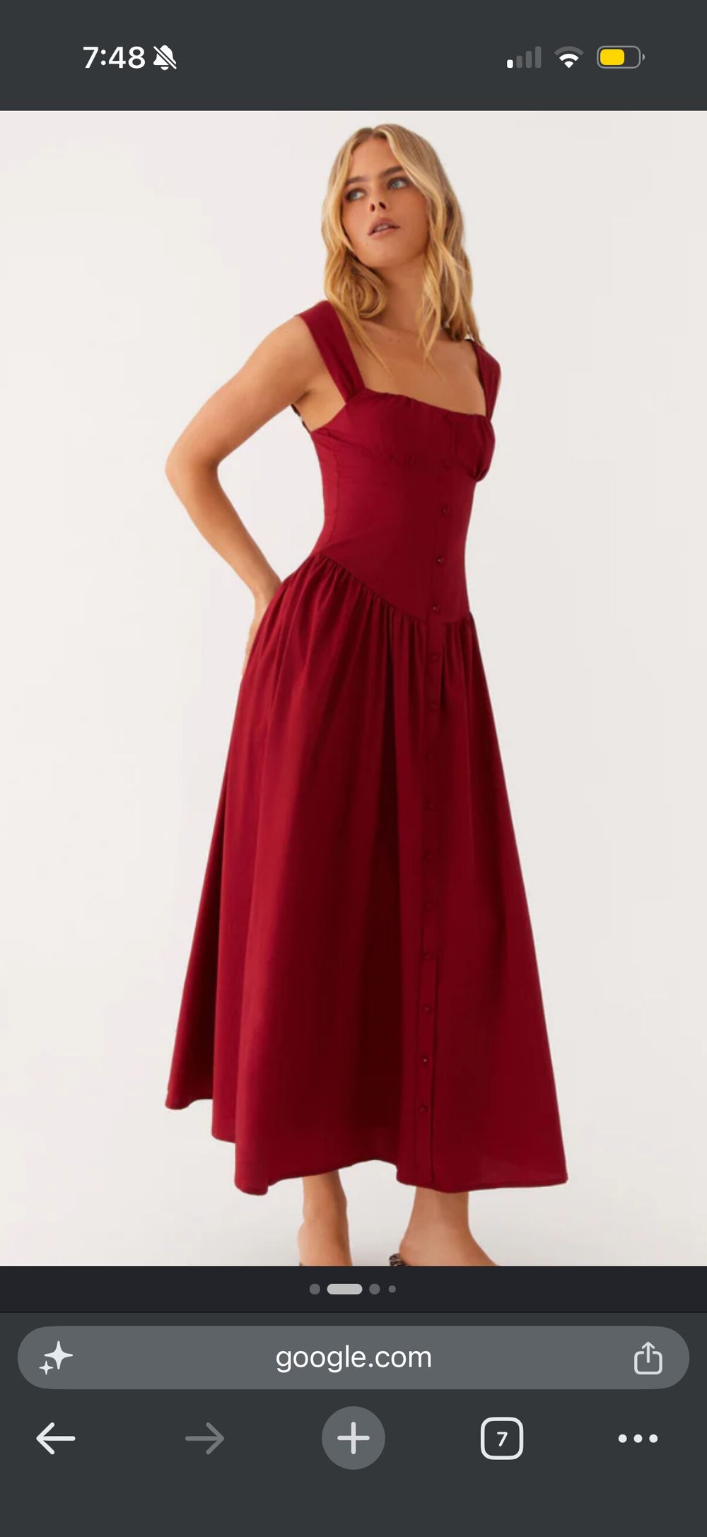 strapless open back dress Dedicated Maxi Dress