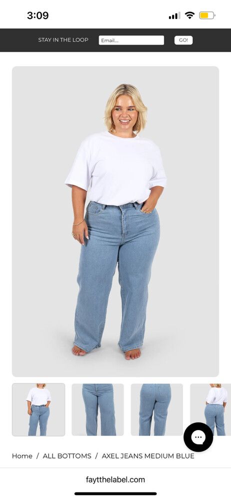 Fayt Axel Jeans In Medium Blue