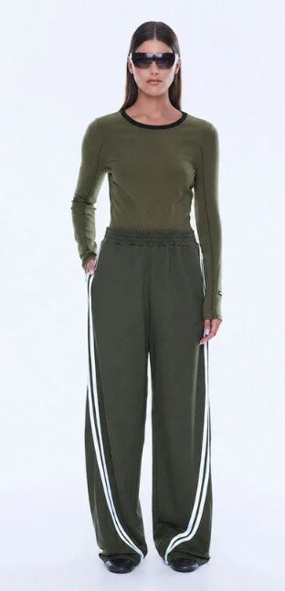 Ena Pelly Valentina Stripe Pant - Olive