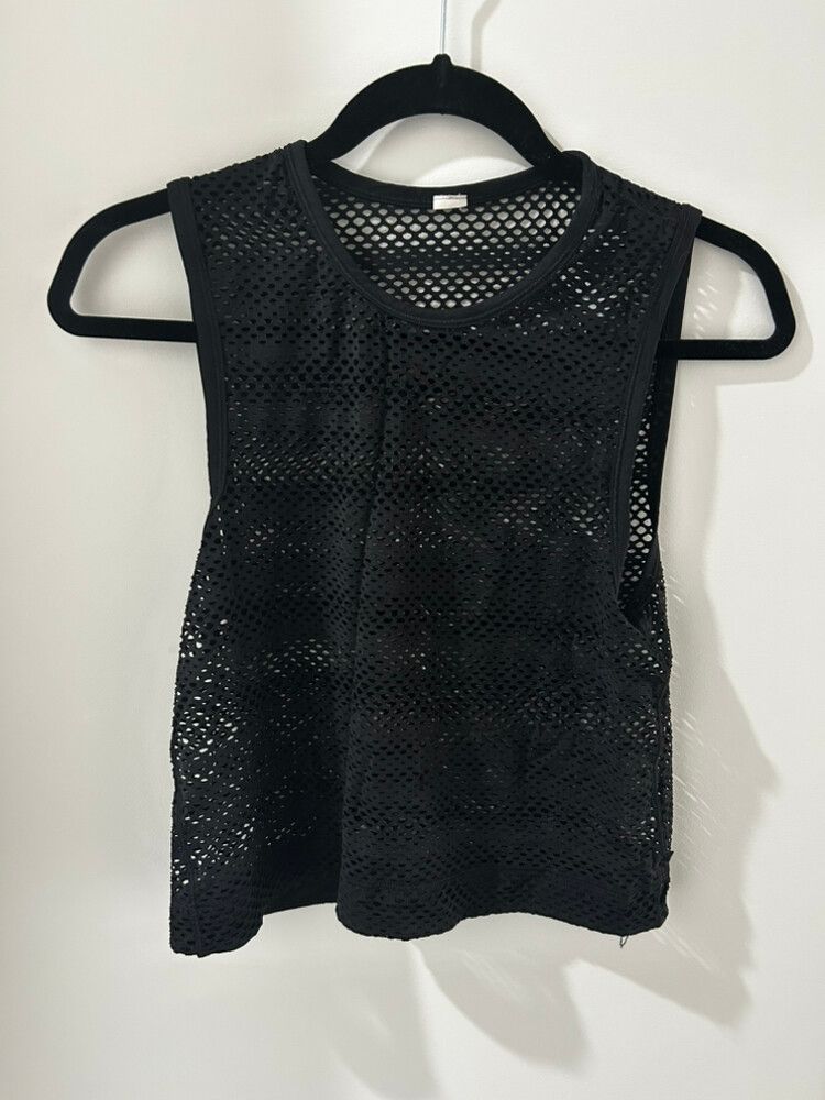 Lululemon Black Mesh Top