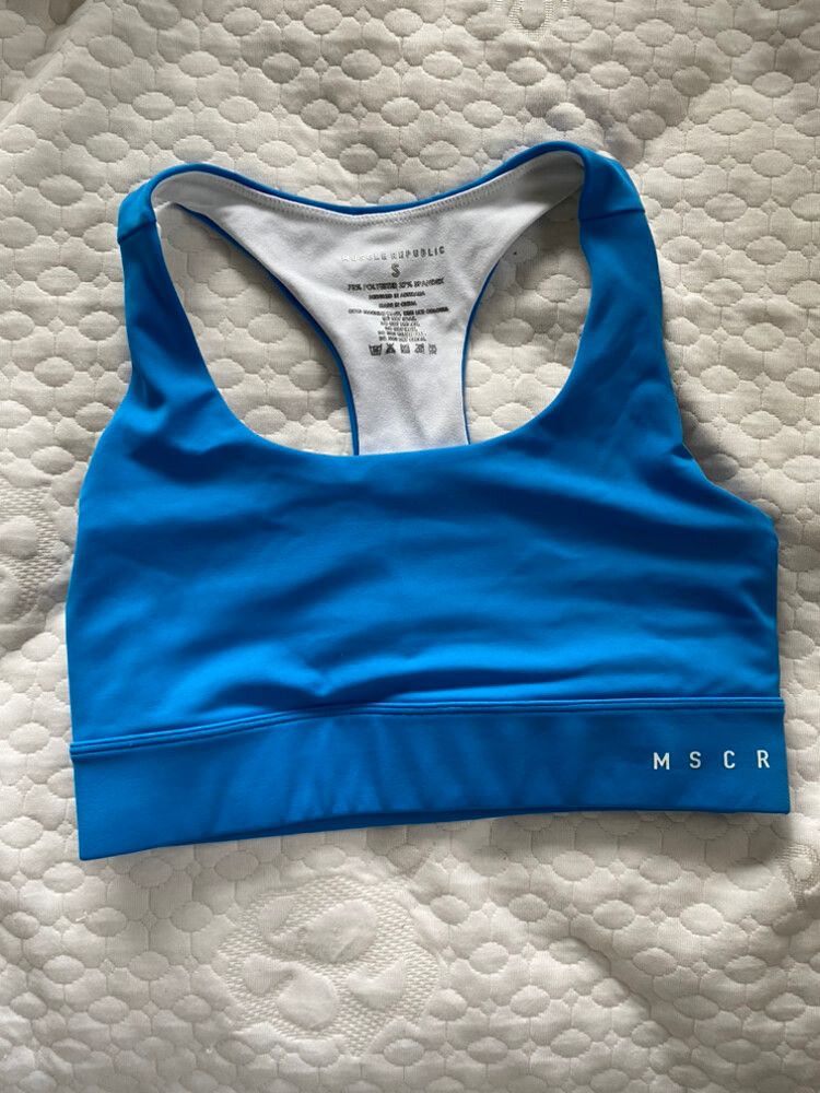 Muscle Republic Blue Sports Bra