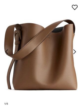 Arket leather tote bag