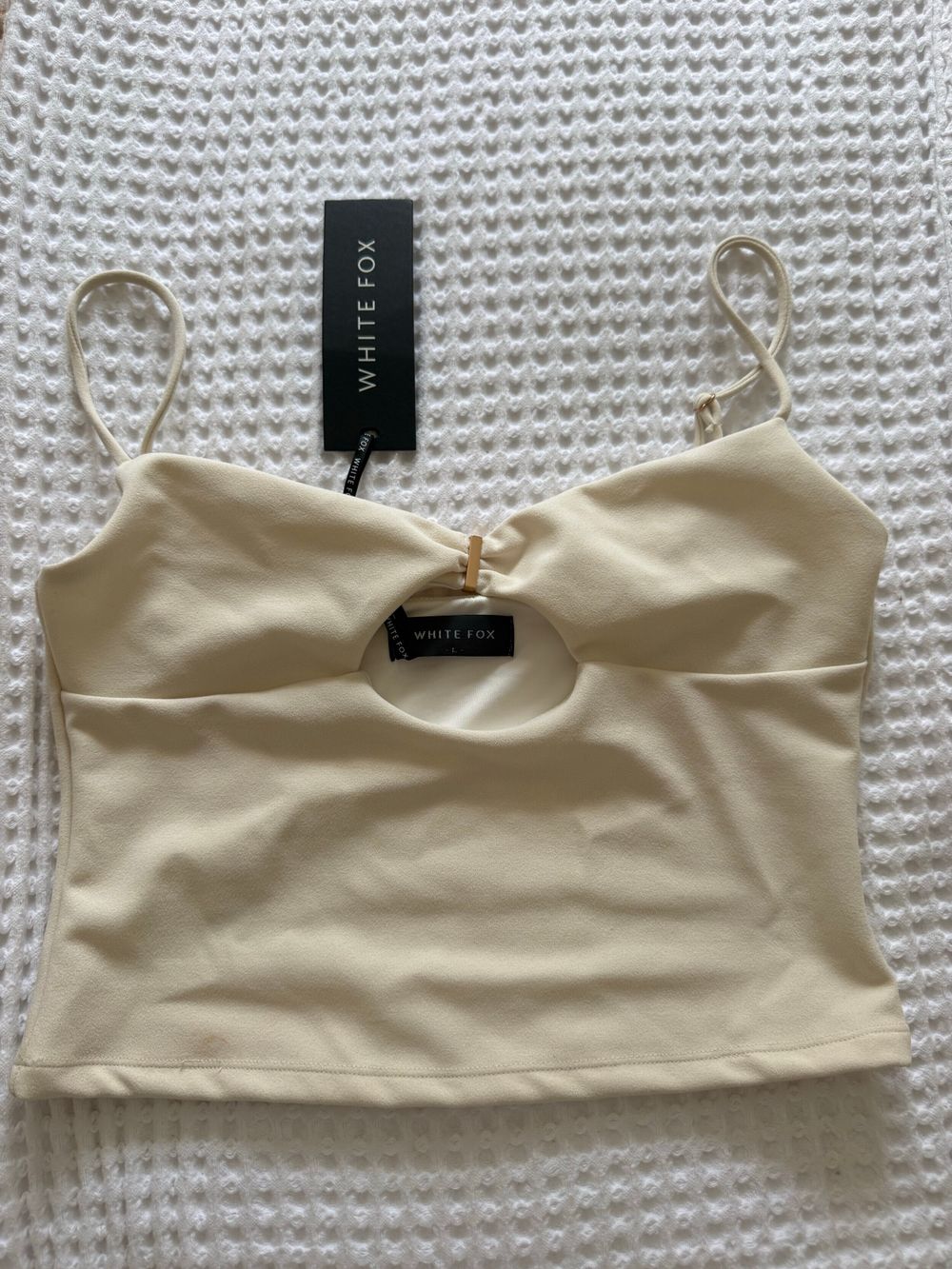 BNWT White Fox Used To Be Young Top Off White Cami