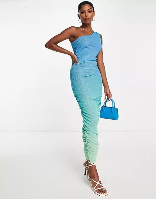 slim fit dress slacks Nadina Midi Dress - Soft Blue