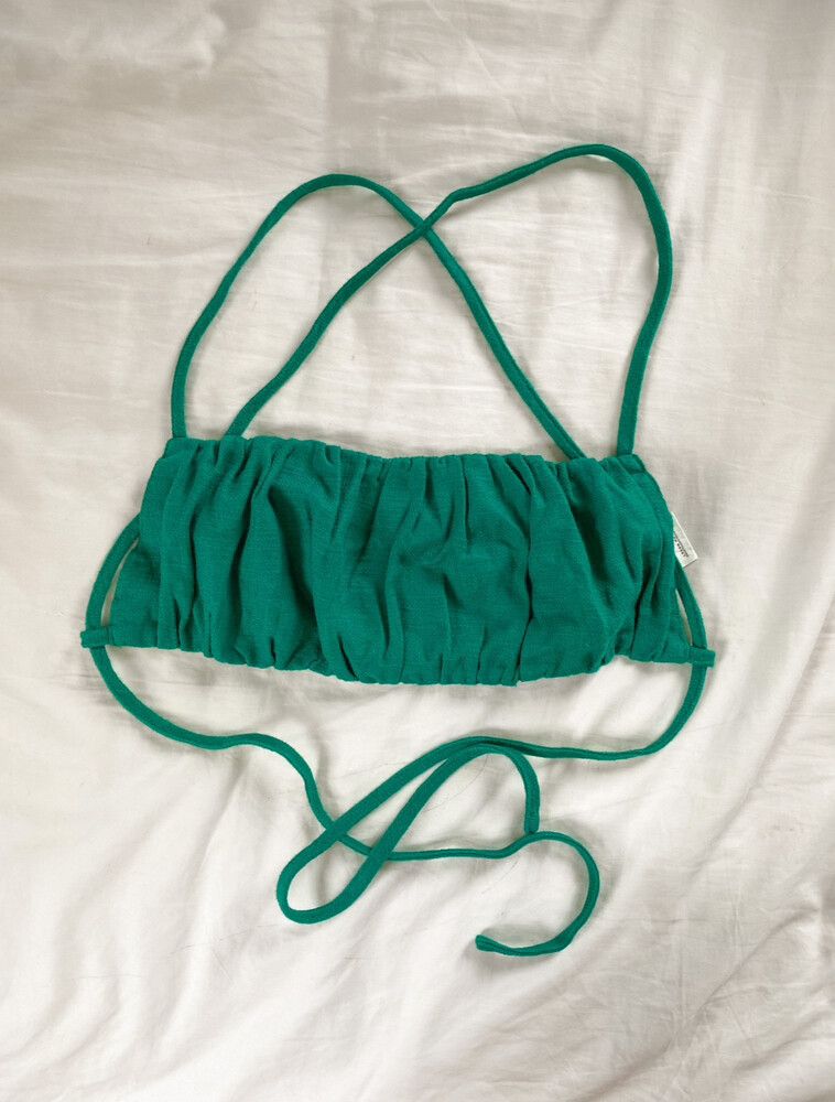 Glassons green tie top