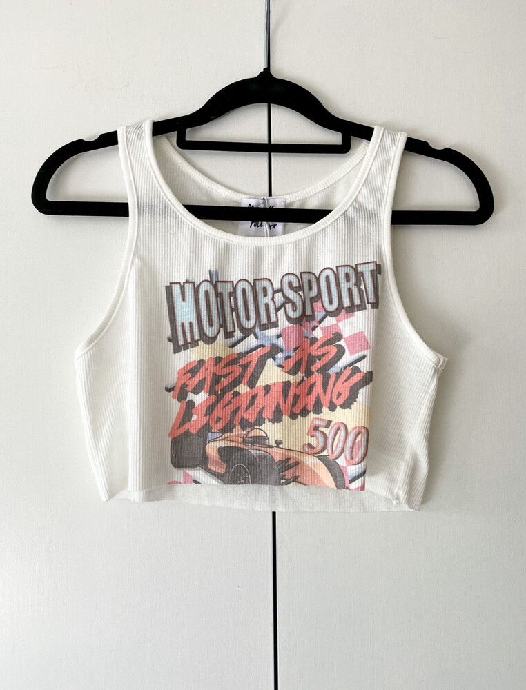 Princess Polly White Motorsport Tank
