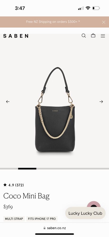 SABEN Black Coco Mini Bag