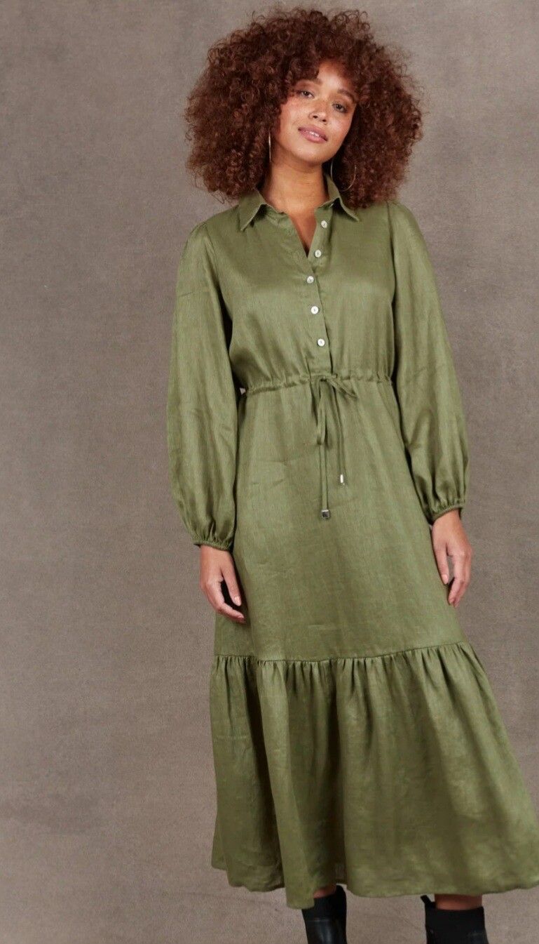 Eb&ive Green Midi Dress