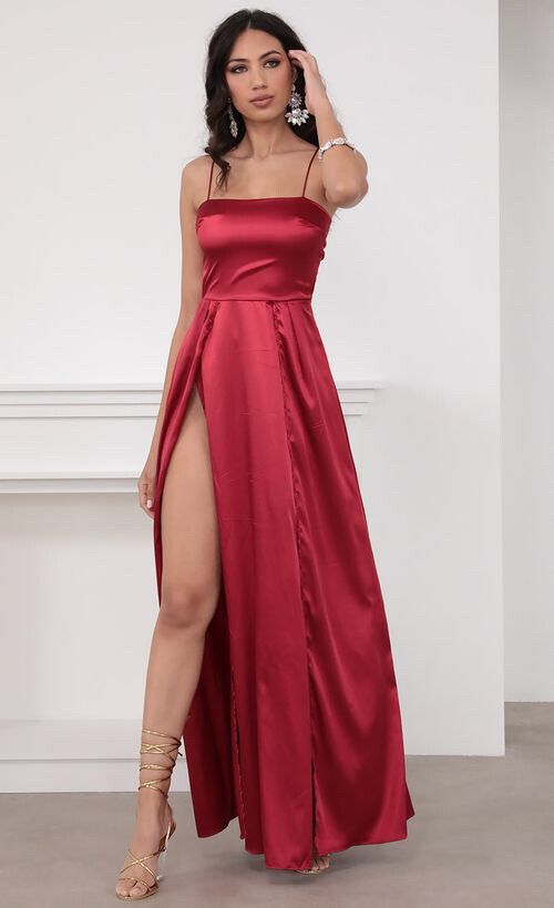 strapless open back dress Lucy in the Sky Corset Dress in Red – SANITY main image 1
