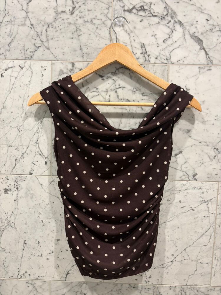 Forever New Brown Spot Top