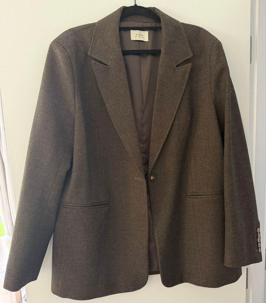 DISSH Brown Wool Blend Blazer