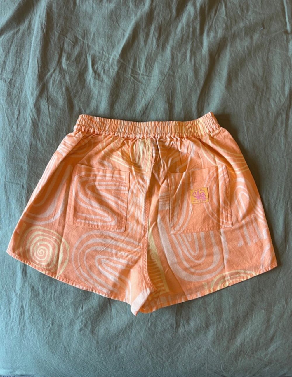 Damson madder cotton shorts