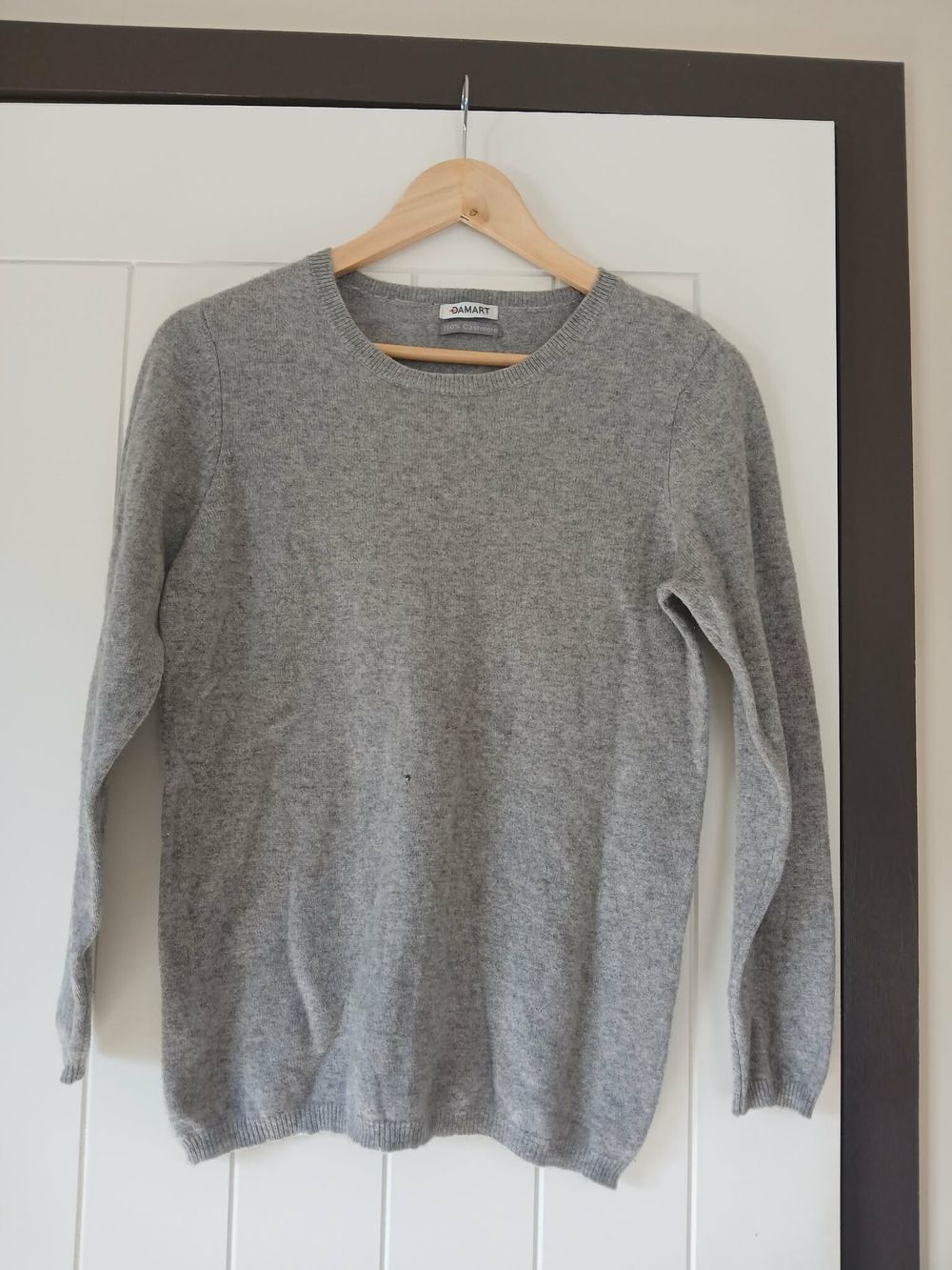 Damart 100% Cashmere Grey Knit Jumper