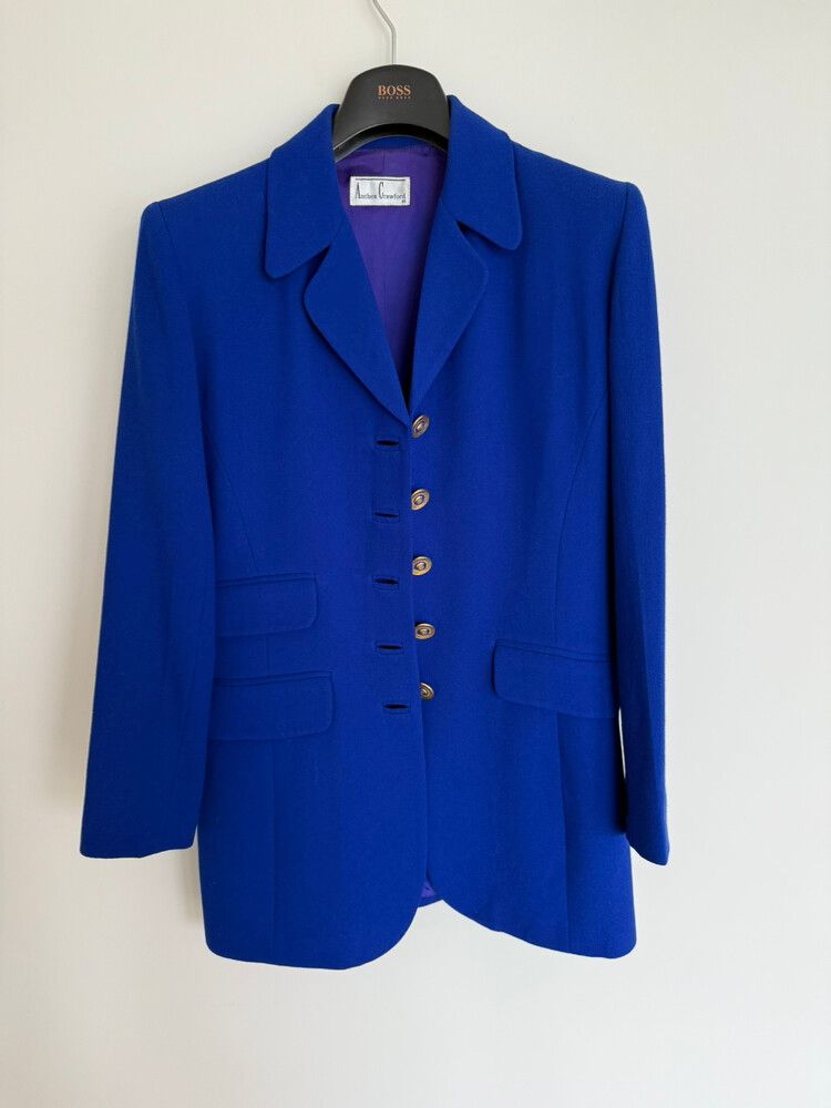 Vivid Blue Wool Suit
