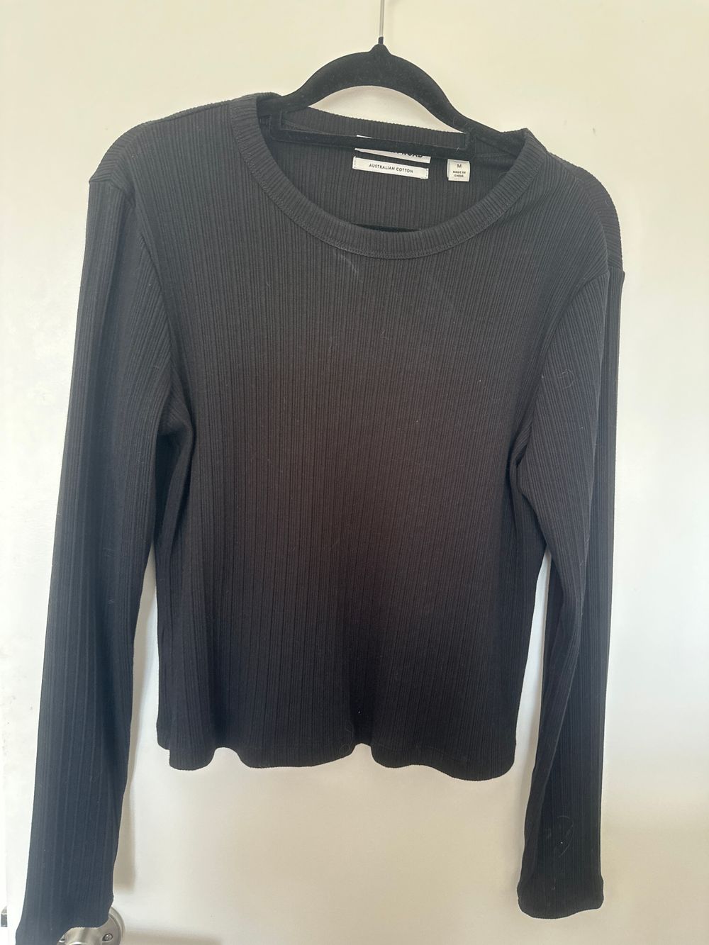 Country Road Black Long Sleeve Top