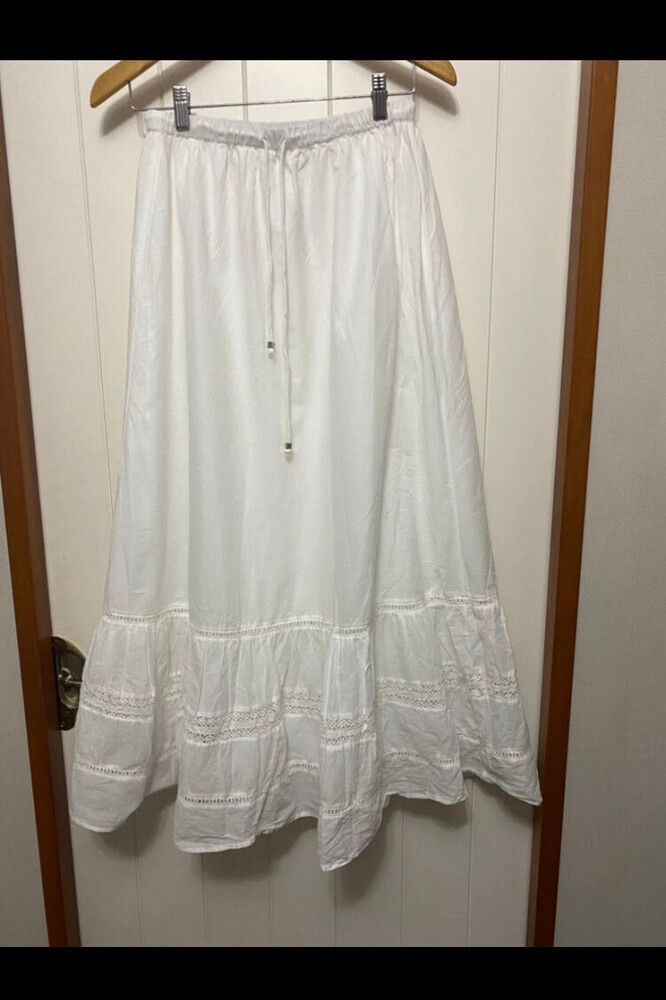cotton on - white maxi skirt