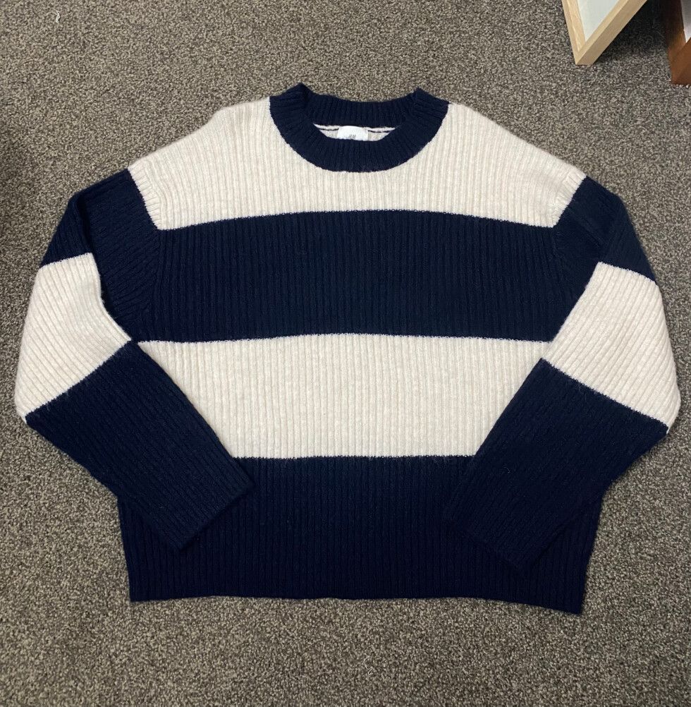 H&M - Striped Navy/Cream Sweater