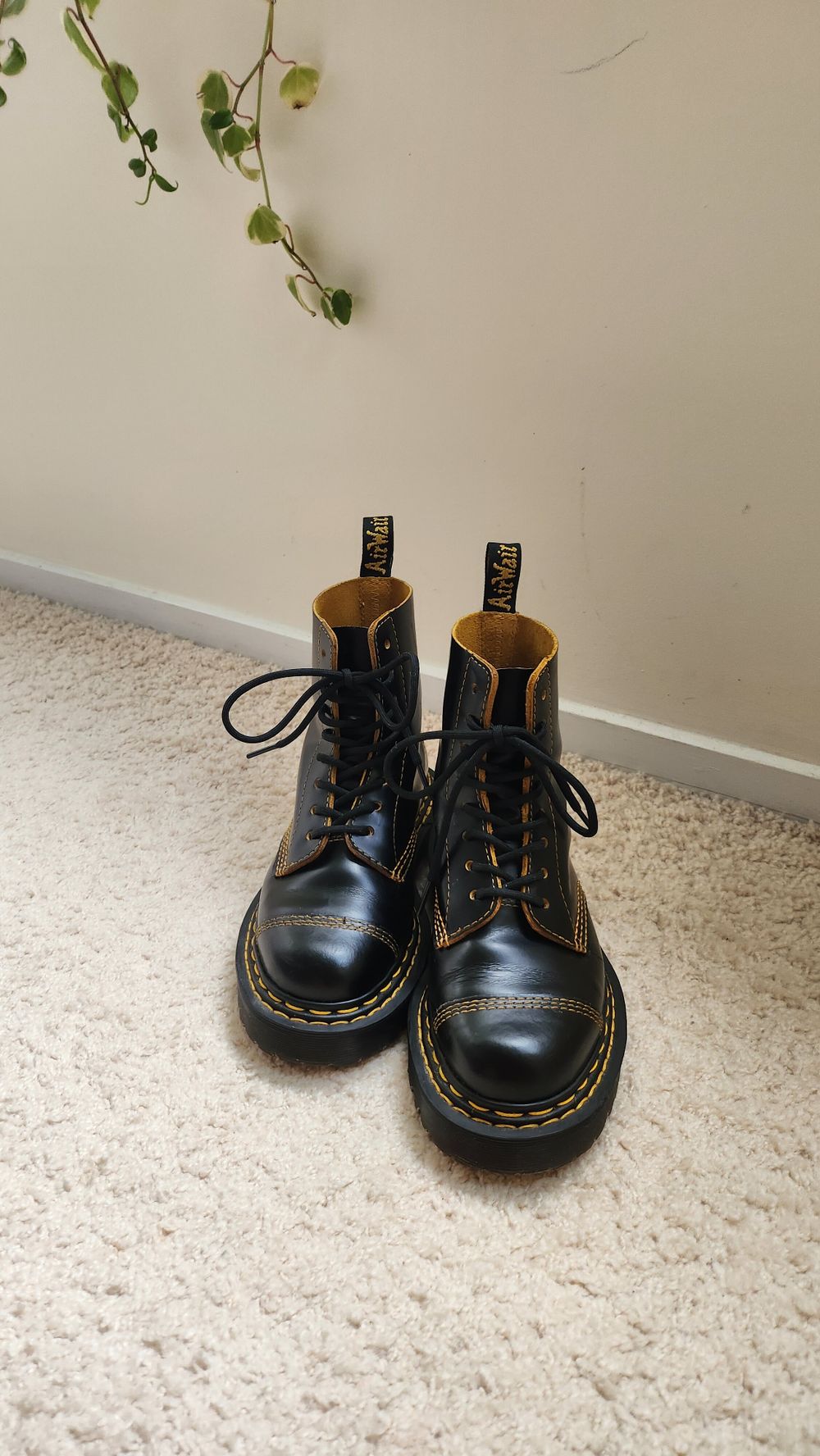 Doc Martens 1460 Pascal Bex Yellow Stitches UK 4, EU 37