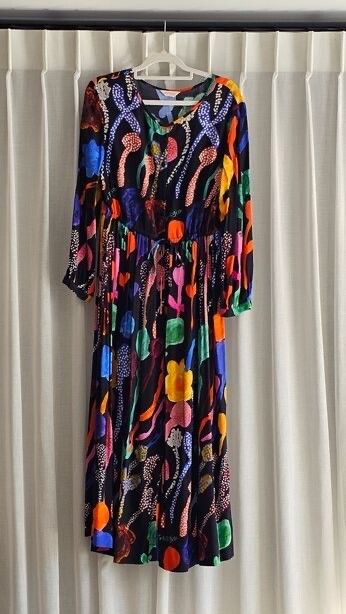 Gorman Black Multicolor Midi Dress