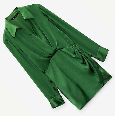zara green wrap dress Zimmerman Metallic Green Ribbed Dress sz 2 l Michael's Luxury Consignment –  Michael's Consignment NYC