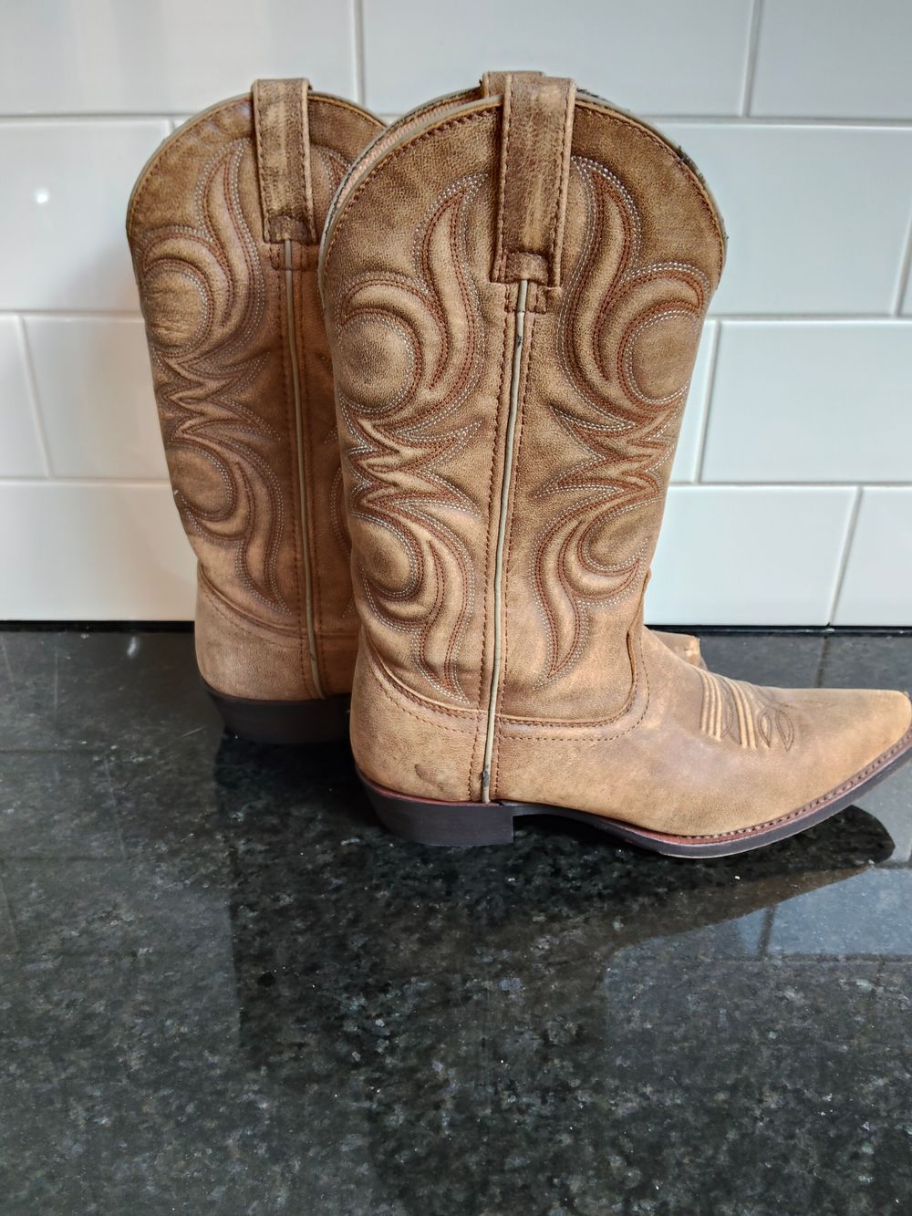 Men's Tan Cowboy Boots